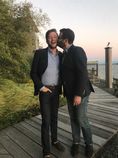 Will and Jesse, looking adorable at The Inn at Langley, Whidbey Island, Washington.