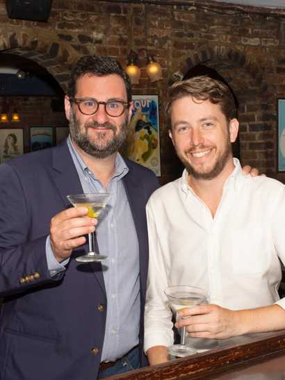 Will and Jesse, looking adorable at the bar at Joe Allen, New York City.